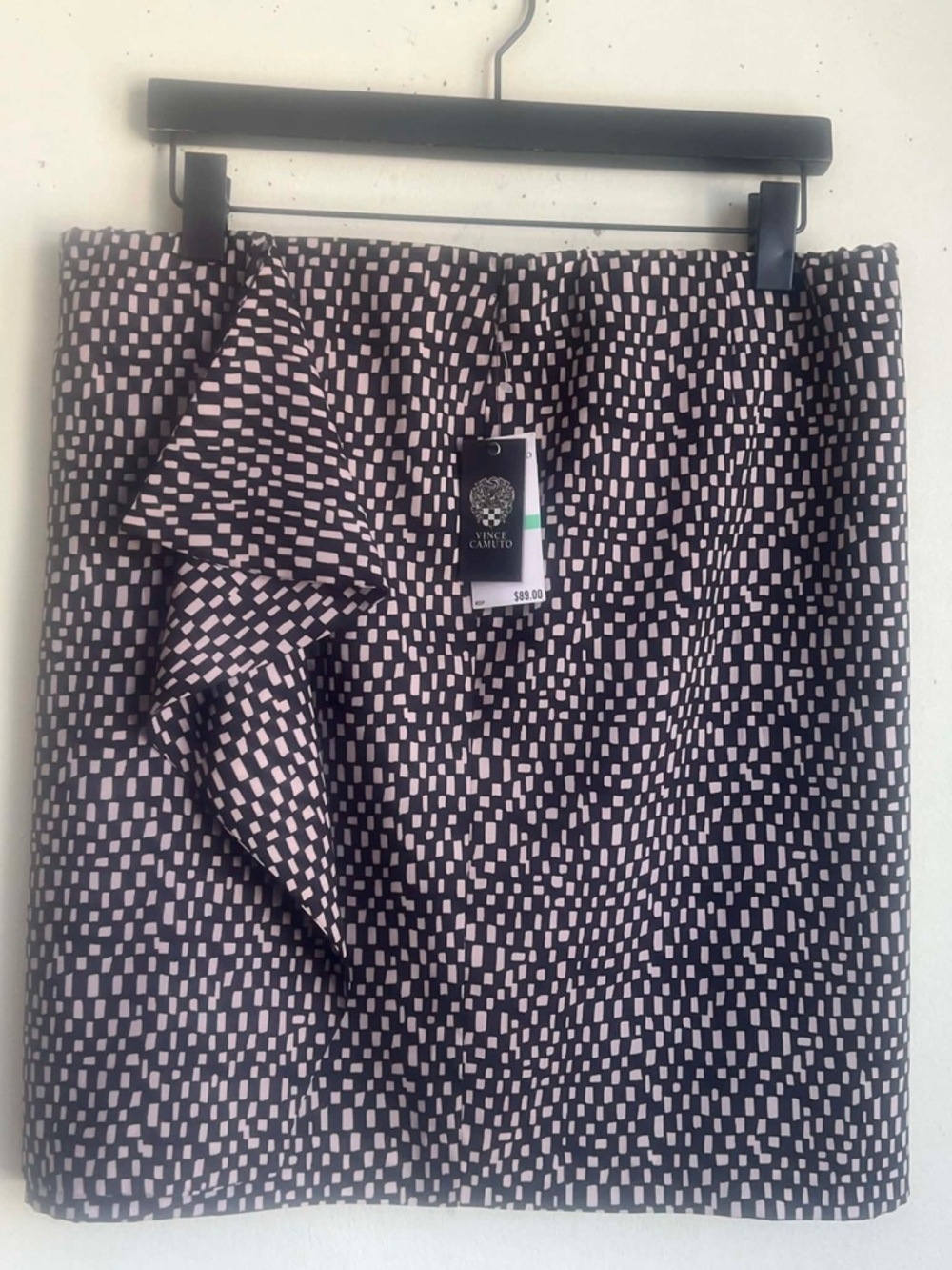 Vince Camuto Geometric Ruffle Skirt